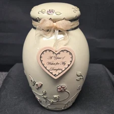 Ardleigh Elliott Wishes for Daughter Ginger Jar Music Box Porcelain