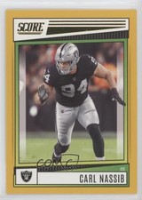 2022 Score Gold Carl Nassib #129 05ol