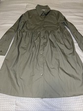 ASOS DESIGN Maternity cotton mini smock shirt dress Womens Size 2 Light Green