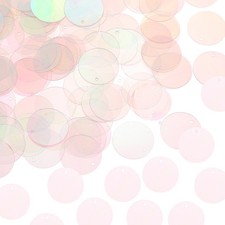 800 Pcs Flat Round Sequins, 10mm/0.4 Inch Loose Paillettes, AB Transparent