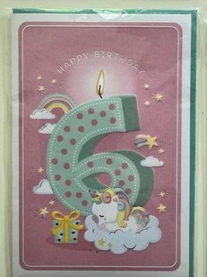 Legami Geburtstagskarte 6. Geburtstag