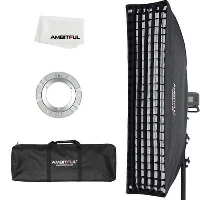 FW30x120 30x120cm/12 x47 Strip Softbox with Honeycomb Grid, Bowens Mount Rect...