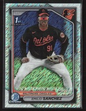 Emilio Sanchez 2024 Bowman Chrome #BCP-241 Prospects Shimmer Refractors