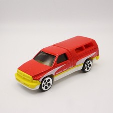 Hot Wheels Dodge Ram Xtra Red White Yellow Camper Shell 164 Diecast Loose Hot Wheels Dodge Ram Xtra Red White Yellow Camper Shell 164 Diecast Loose