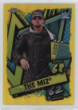 2021 Topps Chrome WWE Slam Attax Yellow Refractor 70/99 The Miz #105 1c0k