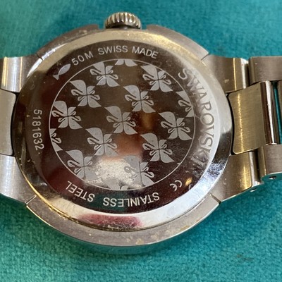 BREIL Unisex Steel Swarovski Crystal 6.5” Watch 5181632 EUC  display picture 2