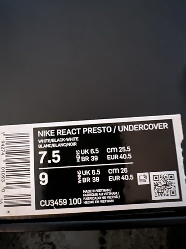 Nike React Presto Undercover