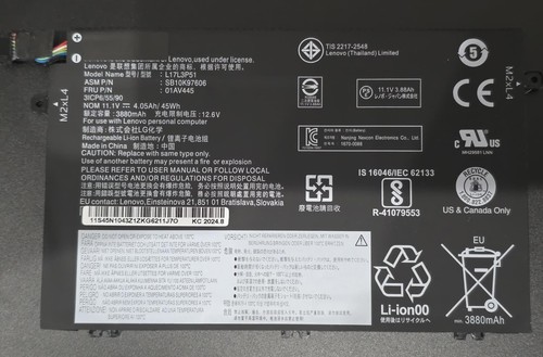 Lenovo ThinkPad Akku L17L3P51 01AV445 wie NEU