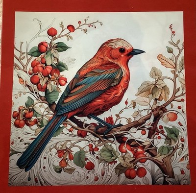 Stoff Kissen Tasche Panel Baumwolle Polyester William Morris Stil 44x44cm