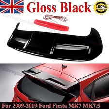 'ST Look' Style Rear Roof Spoiler Gloss Black For 2009-19 Ford Fiesta MK7 MK7.5