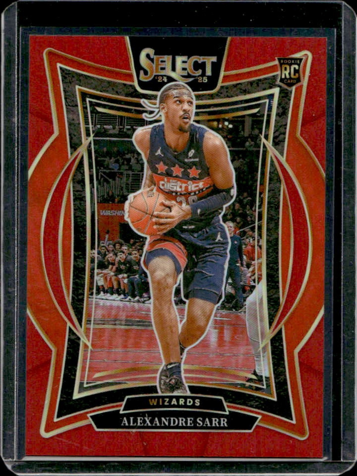 2024-25 Panini Select Alexandre Sarr Concourse RC Red Prizm #/199 Wizards