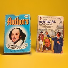 1984 Professor Hoyle Trivia Card Political Game  Whitman Authors Trivia Game