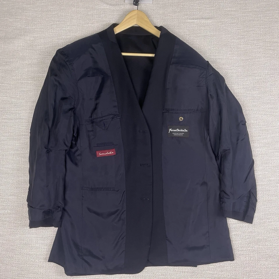 Samuelsohn Blazer спортивная куртка 42R мужской 3 кнопки супер 110s хирургов манжеты VGUC - Изображение 4 из 4