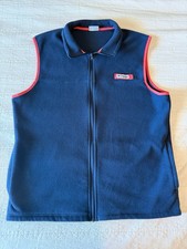 Columbia Sportswear Fleece Navy Blue Full Zip Vest Kid s Size Large Boys