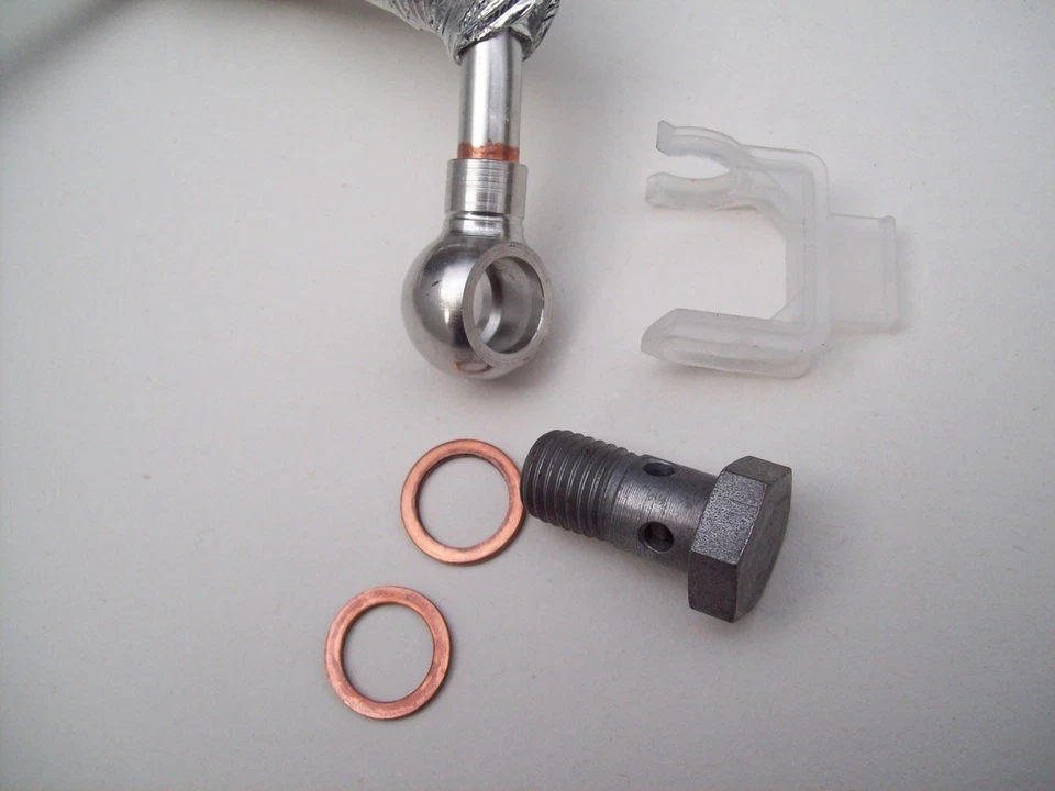 VW Touran Golf Turbo Charger Oil Feed Pipe Genuine 03C145140F 2006-2011 — 第 4/4 张图片