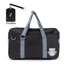 Black Student Shoulder Bag Travel Handbag Accessory for School Uniform Cosplay