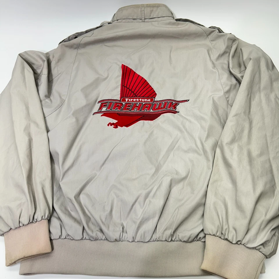 Vintage Firestone Firehawk  Explorer Tokyo London Racing Driving Jacket Rare LG - Image 2 of 4