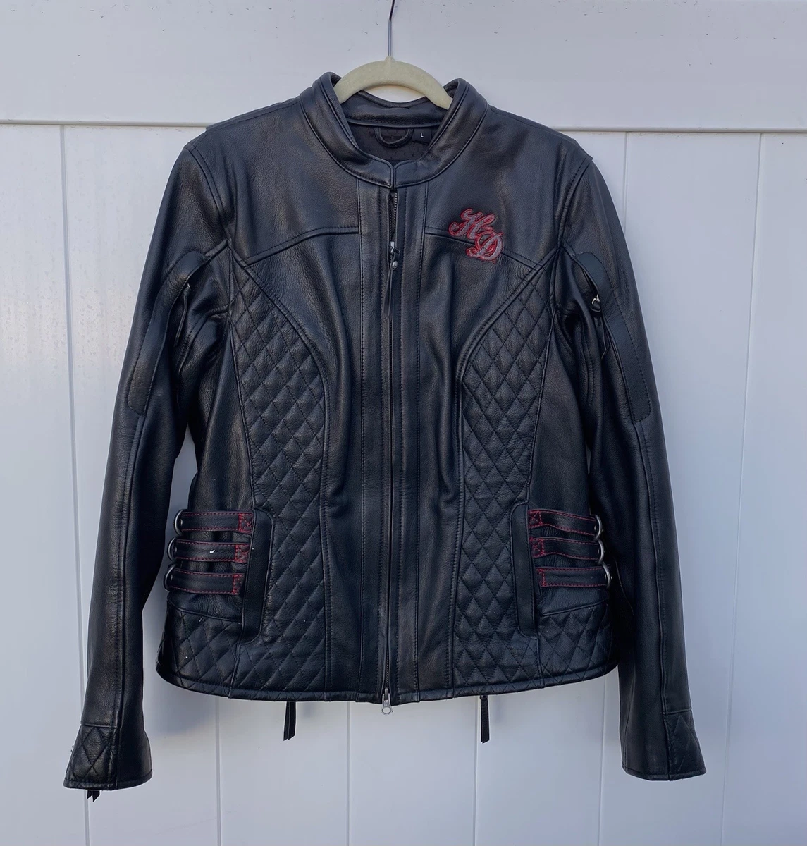 Harley-Davidson Pink Leather Outer Shell Coats, Jackets & Vests