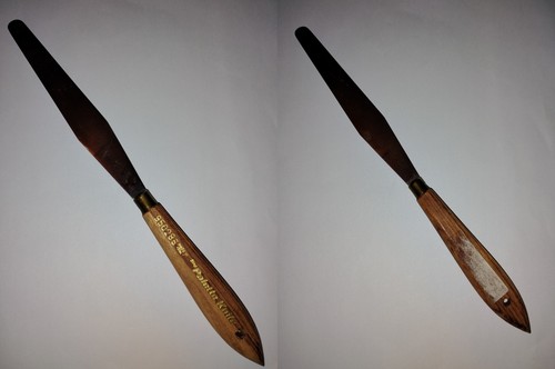 Vintage "The Palette Knife" 950286 Palette Knife Wood Handle Made in Italy