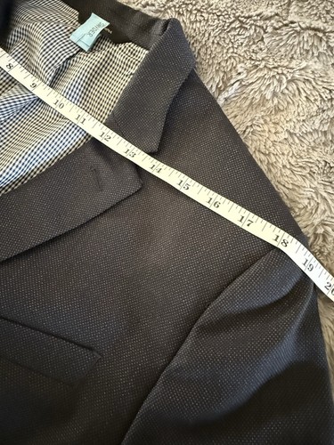 Banana Republic Marine Slim Fit 2 Knöpfe MS Birdseye Marzotto italienischer Stoff 42 R/S - Bild 14 von 15