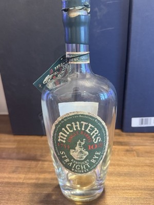 Michter's 10 Year Single Barrel Bourbon Rye Whiskey Empty Bottle