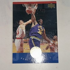 Karl Malone 1994-95 Upper Deck All first Team NBA Basketball Card #166 Jazz
