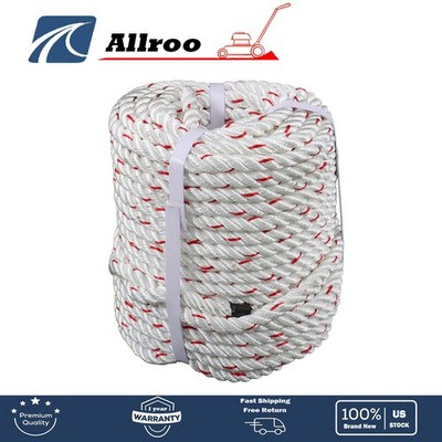 1/2'' × 120' Braid Polyester Rope Breaking Strong Pulling High Strength 1160Lbs