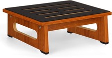 Wooden Step Stool with Non-Slip Rubber Feet Step, Heavy Duty Platform Stepping S