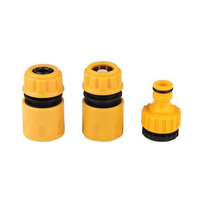 3Pack Garden Water Hose Pipe Tap Connector Conection Fitting Adaptor Tab Connect