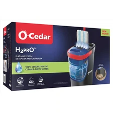 O-Cedar H2Pro Flat Mop System 16 in Machine Washable Reusable Microfiber Mop Pad