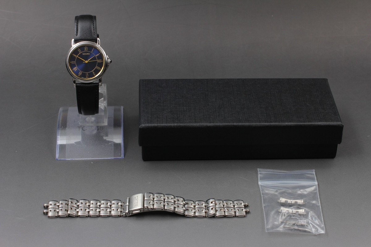 2004 N MINT Seiko Selection Spirit 7N01-6J60 Blue Dial Quartz Mens