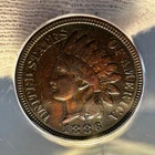 1886 Indian Head Cent Type 2 VF-25 Details ANACS beautiful tones