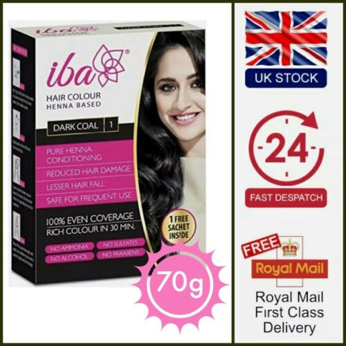 IBA Herbal Henna Based Hair Color,Ammonia free, Halal, Dark Coal 70g Box |  eBay