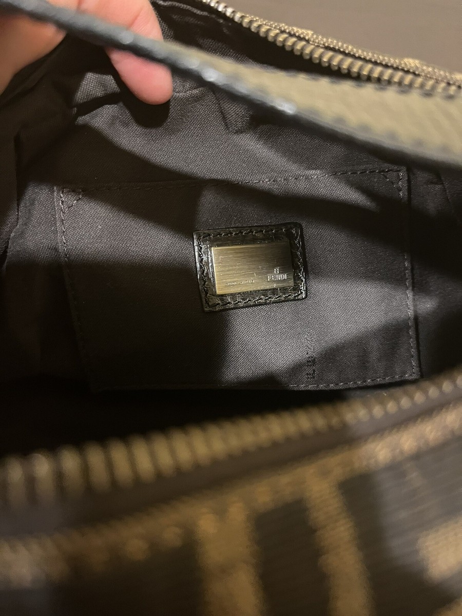 Vintage Fendi B Buckle Shoulder Bag FF Zucca Monogram Canvas Vintage Fendi B Buckle Shoulder Bag FF Zucca Monogram Canvas
