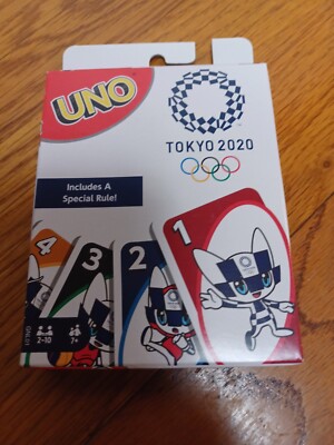 Tokyo 2020 UNO Card Game Mattel Special Rule Limited Edition