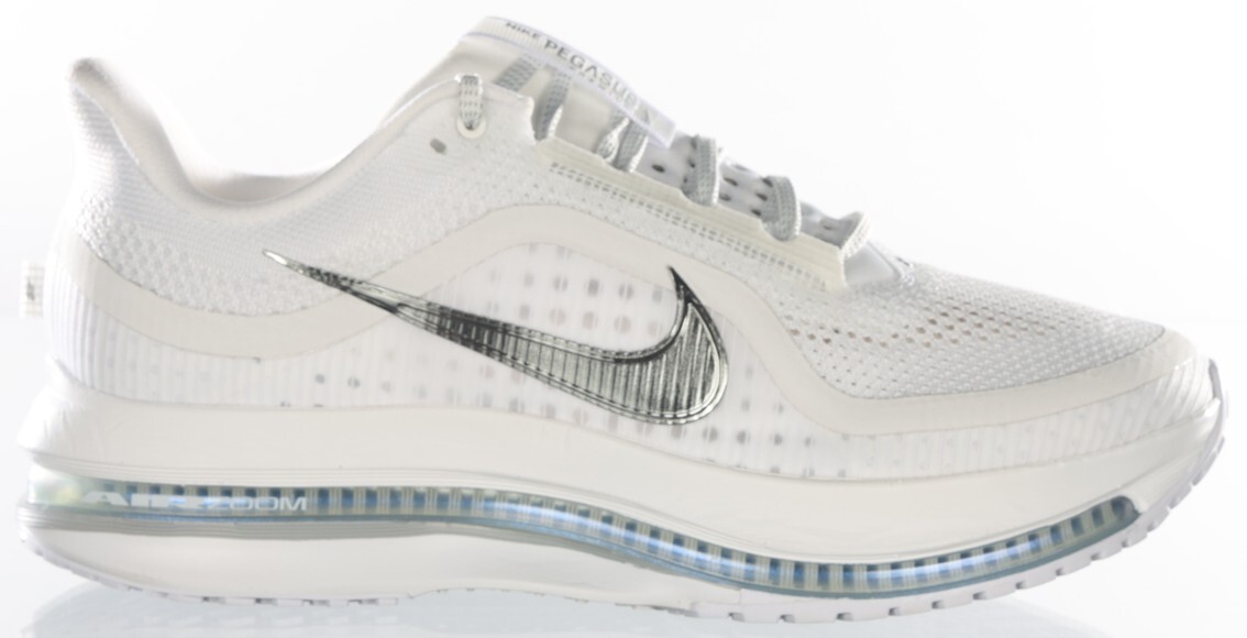 Size 12 - Nike Pegasus Premium White Metallic Silver for