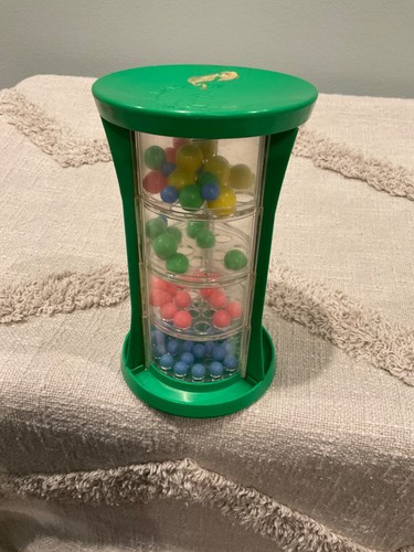 Vintage Kinderführung Spielzeug Shake N Sort 6,5" Baby Rassel Marmorkugeln 4 Ebenen Turm - Bild 7 von 7