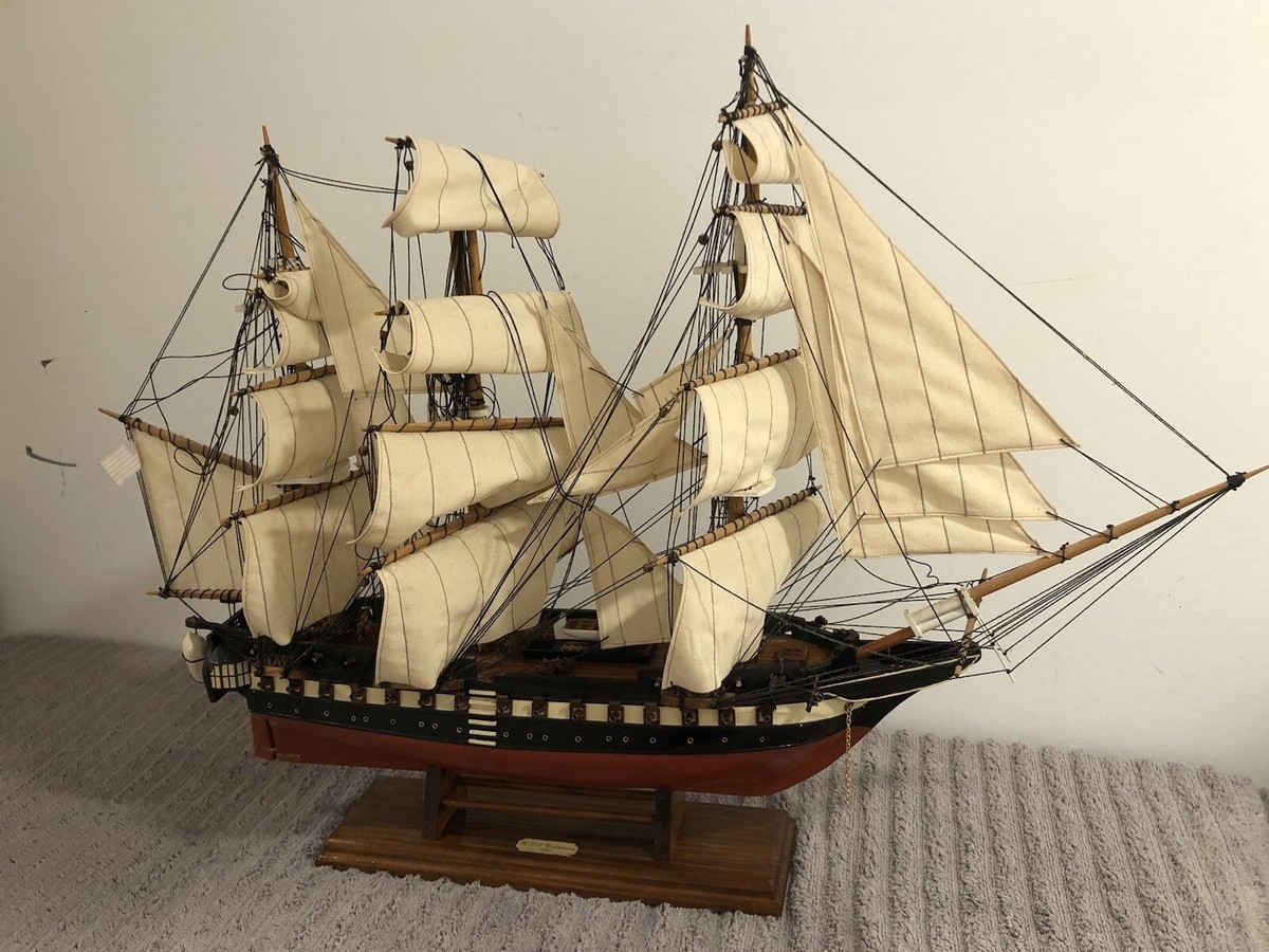 船・ボート IMAI 1/120 U.S.S. Constitution Vintage IMAI 1 120 USS Constitution Sailing Ship Series MIB