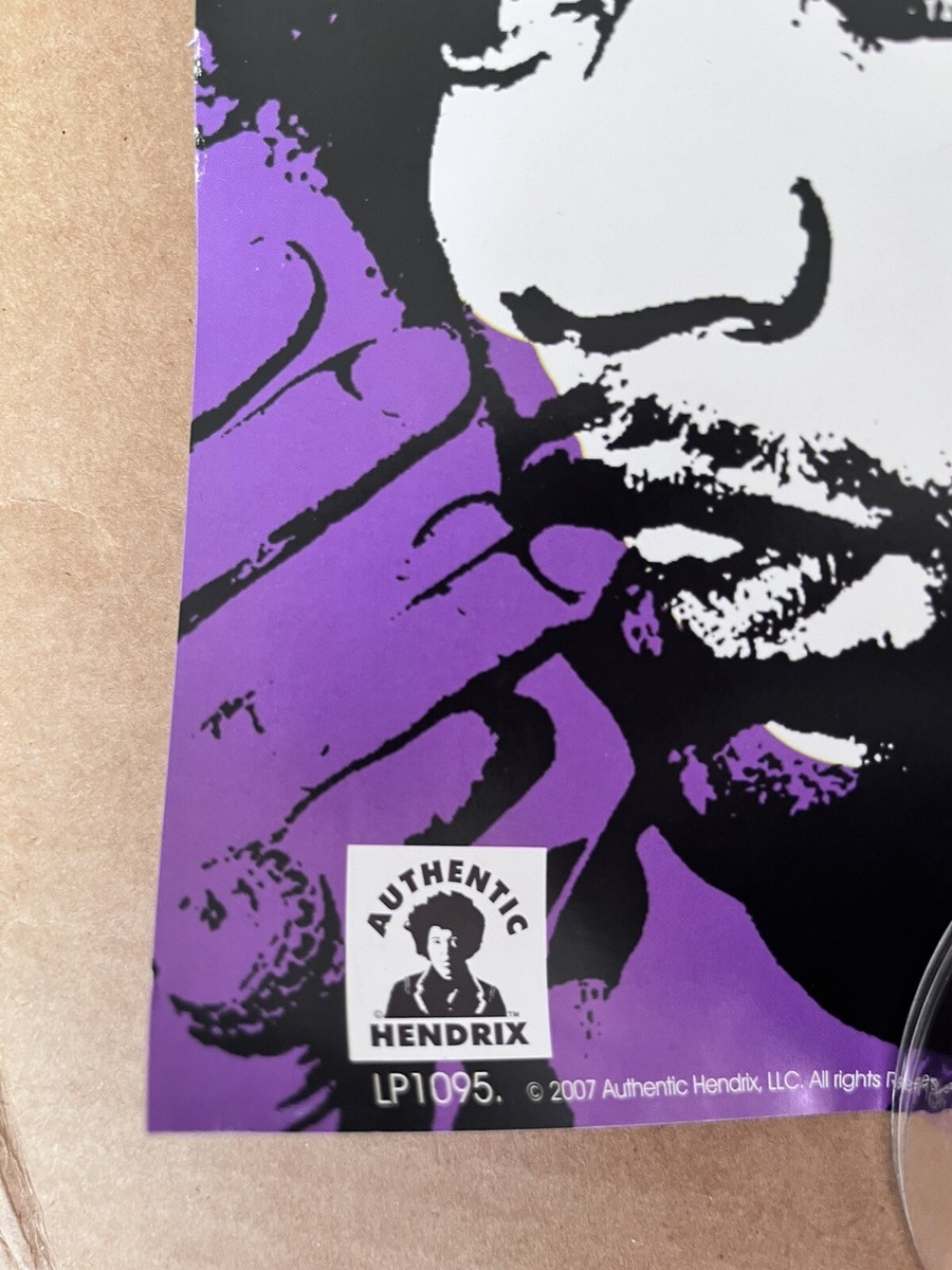Jimi Hendrix experience poster psychedelic purple haze swirl 2008