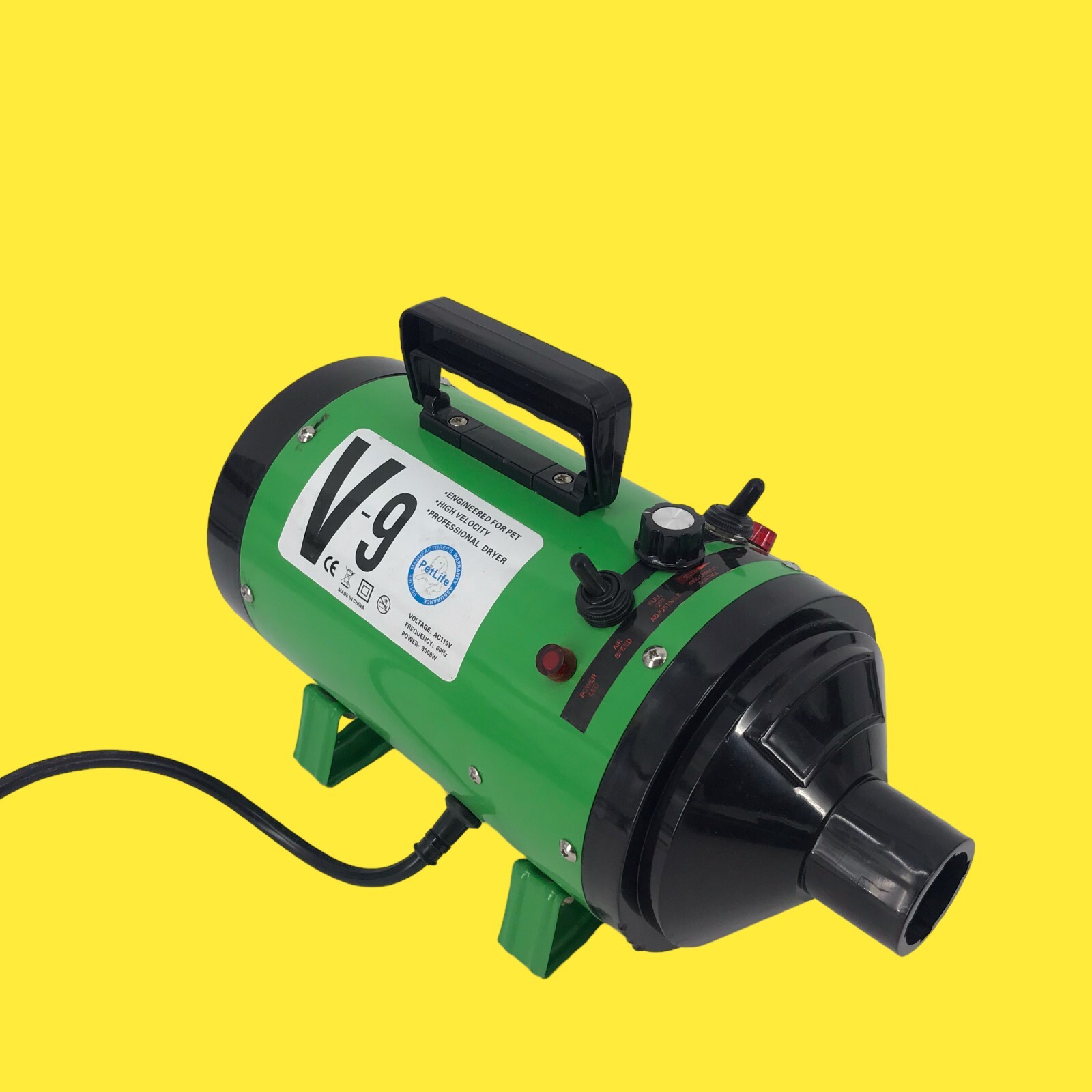 PetLife Professional 4.3HP Dog Dryer, Variable Speed Adjustable Dog