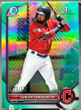 2022 Bowman Chrome Prospects Aqua Refractor JUNIOR SANQUINTIN #BCP80 1st /125