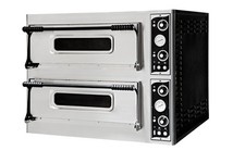 Pizzaofen Elektropizzaofen Flammkuchen für 2 x 4 Pizzen Gastlando