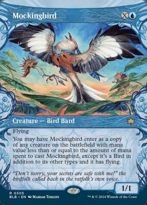 1x Mockingbird - Extended Art Showcase NM Eng MTG - Bloomburrow | eBay