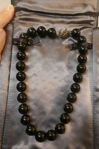 black onyx necklace tiffany