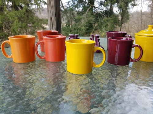 JAVA MUG CUP daffodil yellow NEW HOMER LAUGHLIN FIESTA 12 OZ