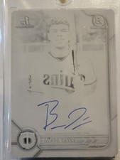2022 Bowman Bryan Acuna 1st Bowman 1/1!!! AUTO Black Chrome Printing Plate Twins