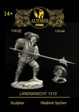 ALTORES STUDIO LADSKNECHT 1510 scale 60 mm Resin