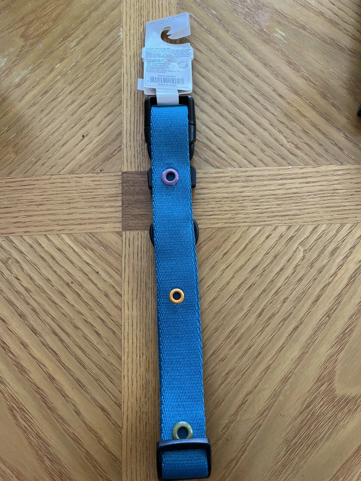 Collar de cuello ajustable para perro Petco rangos de cuello 16-26 pulgadas tamaño grande turquesa Foto 2 de 3