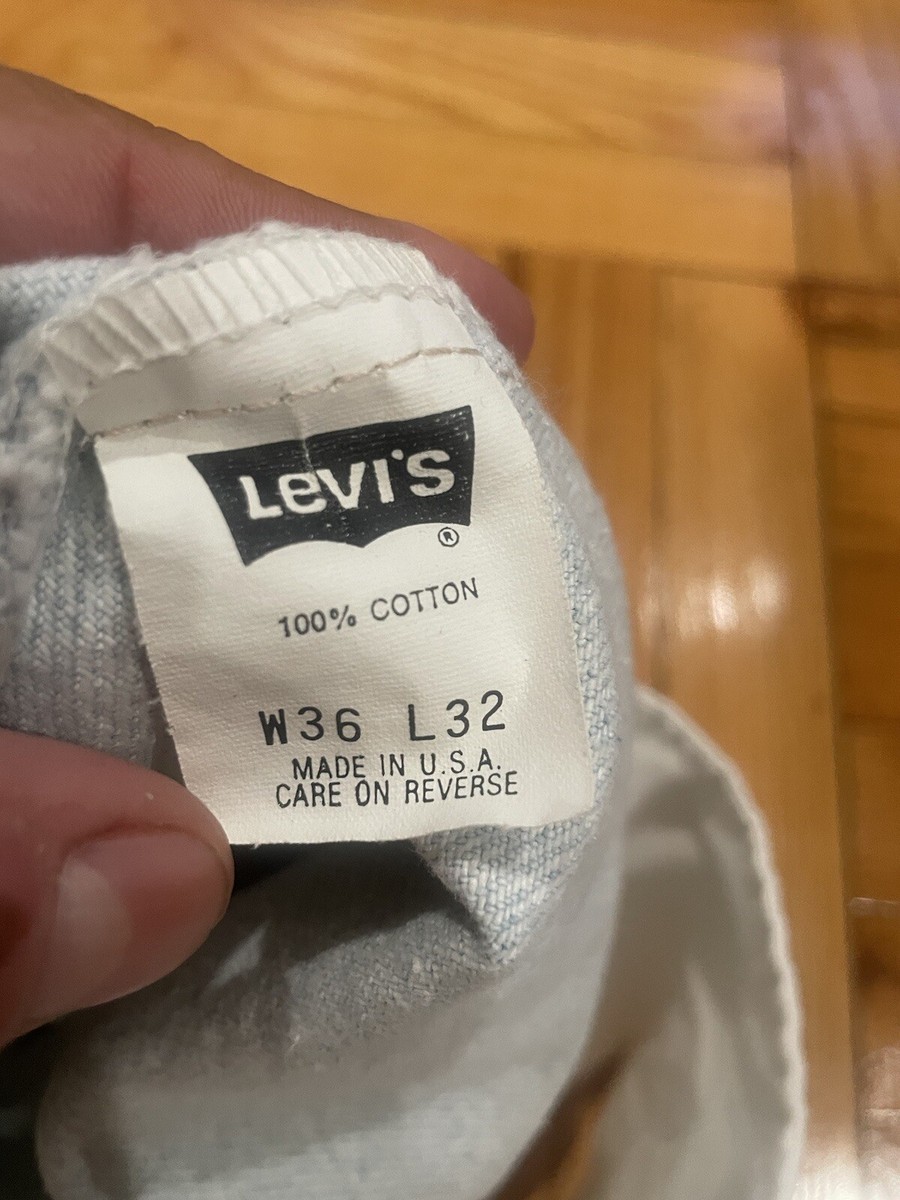 Levi's 550 Jeans 36x32 Denim 90's Relaxed MADE IN USA. Vintage | eBay