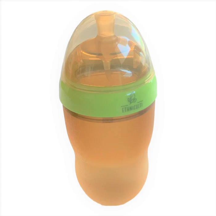 Set of 2 - Antibacterial silicone baby feeding bottle w/straw 250ml
Opens in a new window or tab